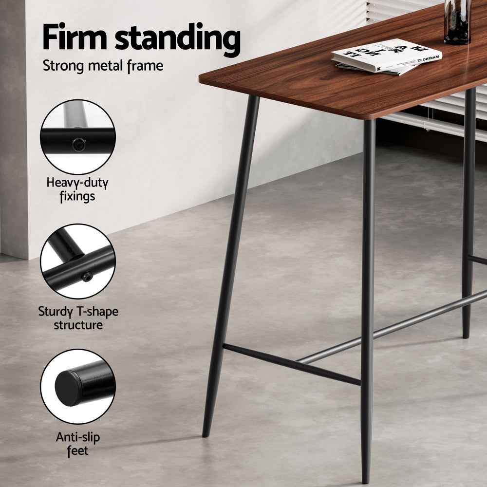 Artiss Bar Table Stools Set Dining Desk Industrial Kitchen Chairs Cafe Pub