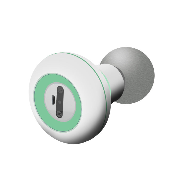 2 Pcs Grey And Green Mini Massage Gun - 6-Speed Muscle Relaxer, USB Rechargeable, Portable Fascia Massager for Home Use